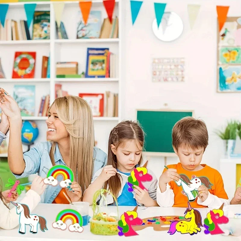 24Pcs Unicorn Wooden Craft Set – обзор и цена Art Craft Unicorn