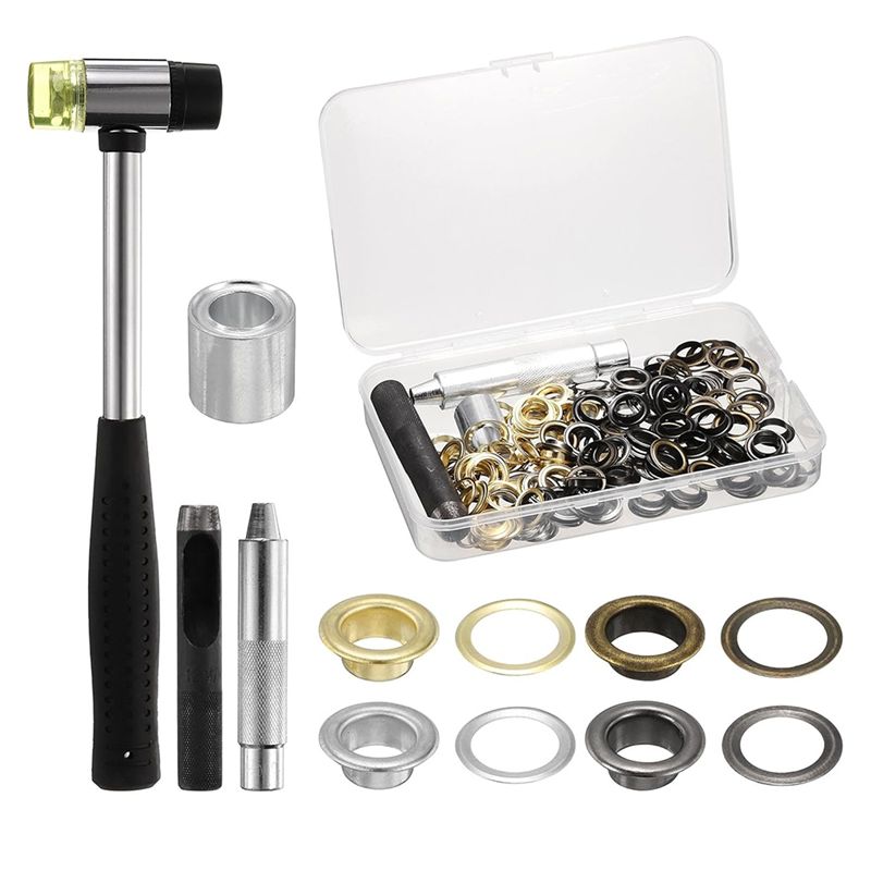 ABWZ-100Pcs Grommet Eyelets To – обзор и цена Leather Tooling Kit