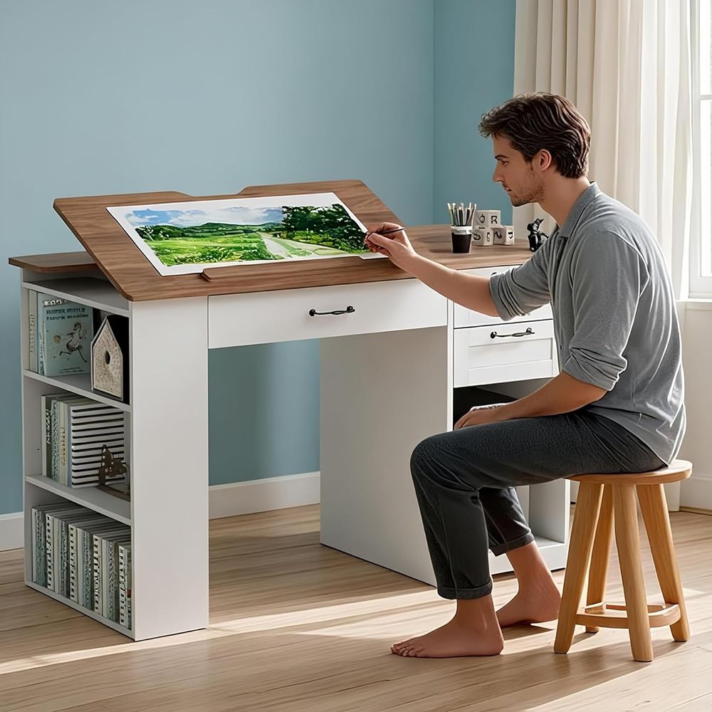 Adjustable Desk with Storage a – обзор и цена Art & Craft Teacher
