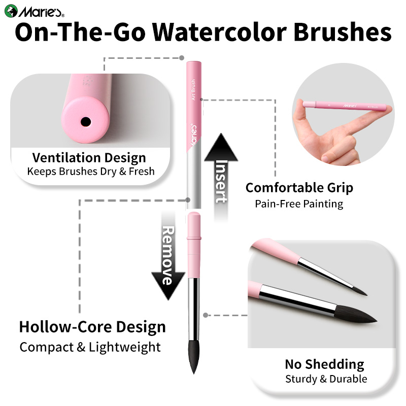 Marie's 1pc Travel Watercolor  – обзор и цена Gouache Paint Set