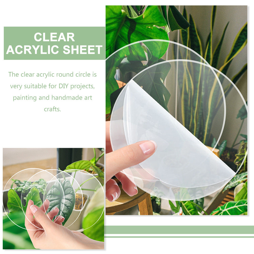 20Pcs Round Clear Acrylic Disc – обзор и цена Art And Craft Photos