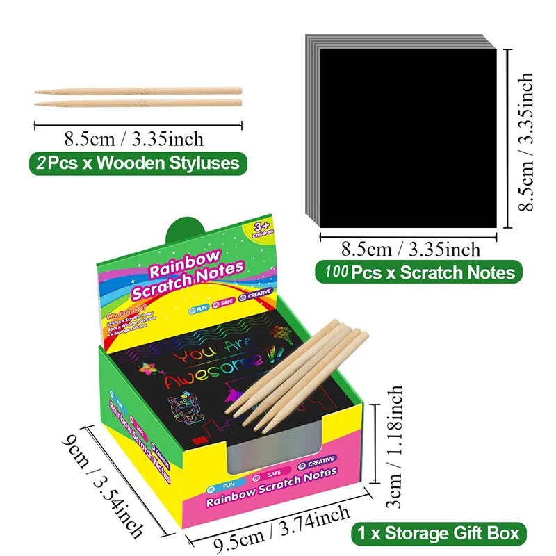 Many Creative Scratch Art Card – обзор и цена Art Craft 6 Year Old