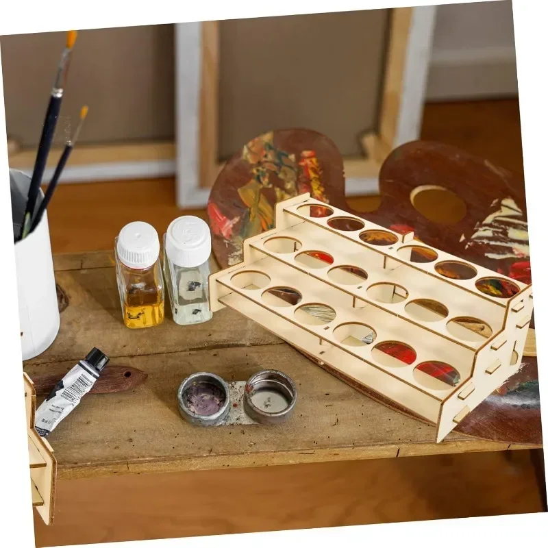 Wooden Paint Rack Organizer fo – обзор и цена Art Craft Display