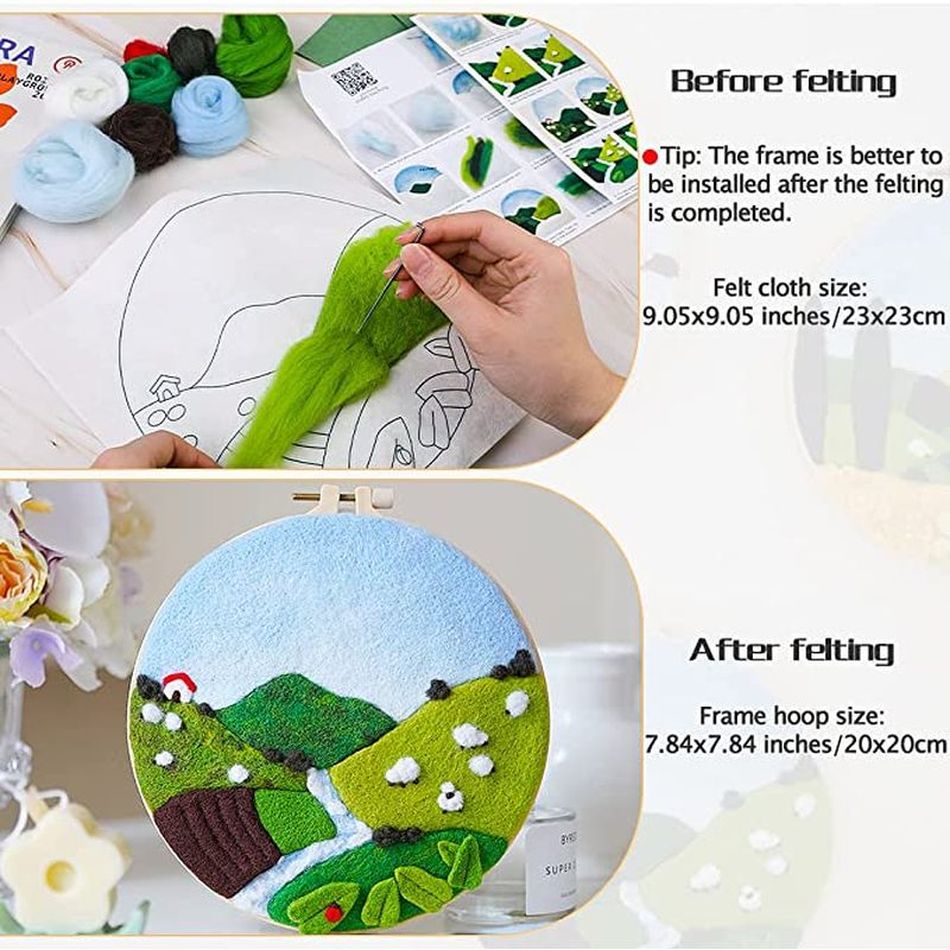 DIY Wool Embroidery Kit Creati – обзор и цена Art Craft Ideas For Kids