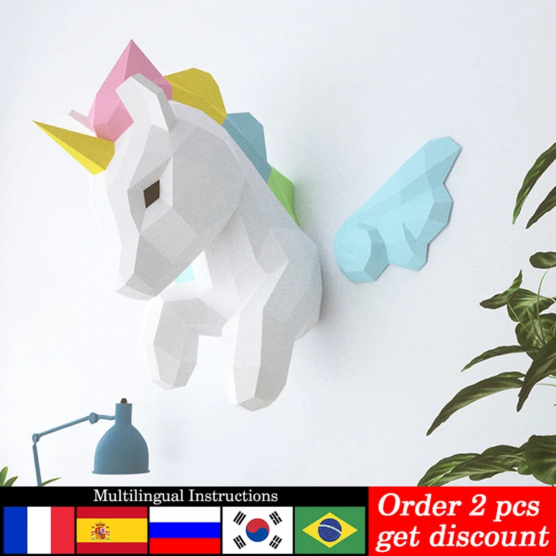 Rainbow Unicorn Animal Wall De – обзор и цена Art Craft Unicorn