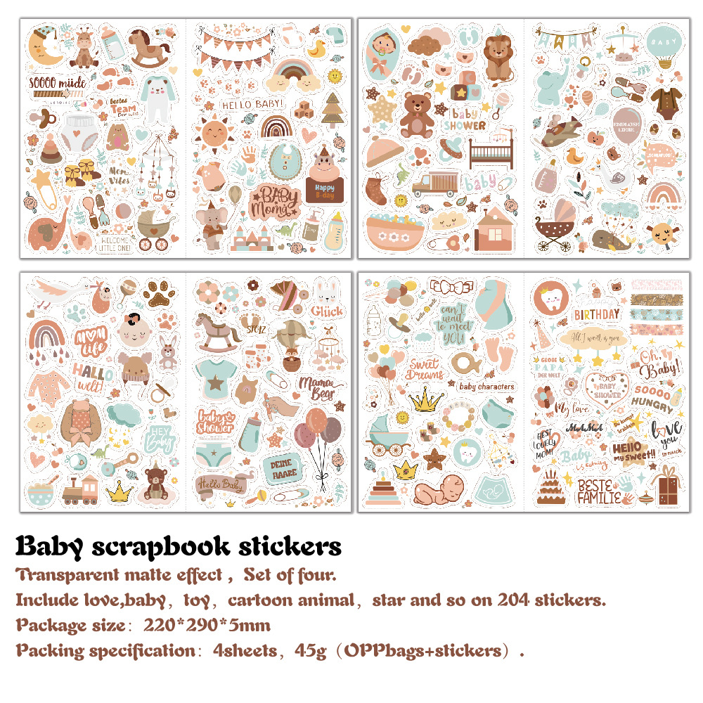 4 sheets/pack Baby Scrapbook S – обзор и цена Art Craft 6 Year Old