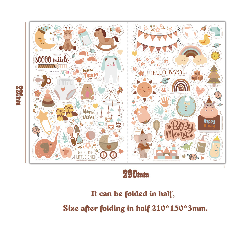 4 sheets/pack Baby Scrapbook S – обзор и цена Art Craft 6 Year Old