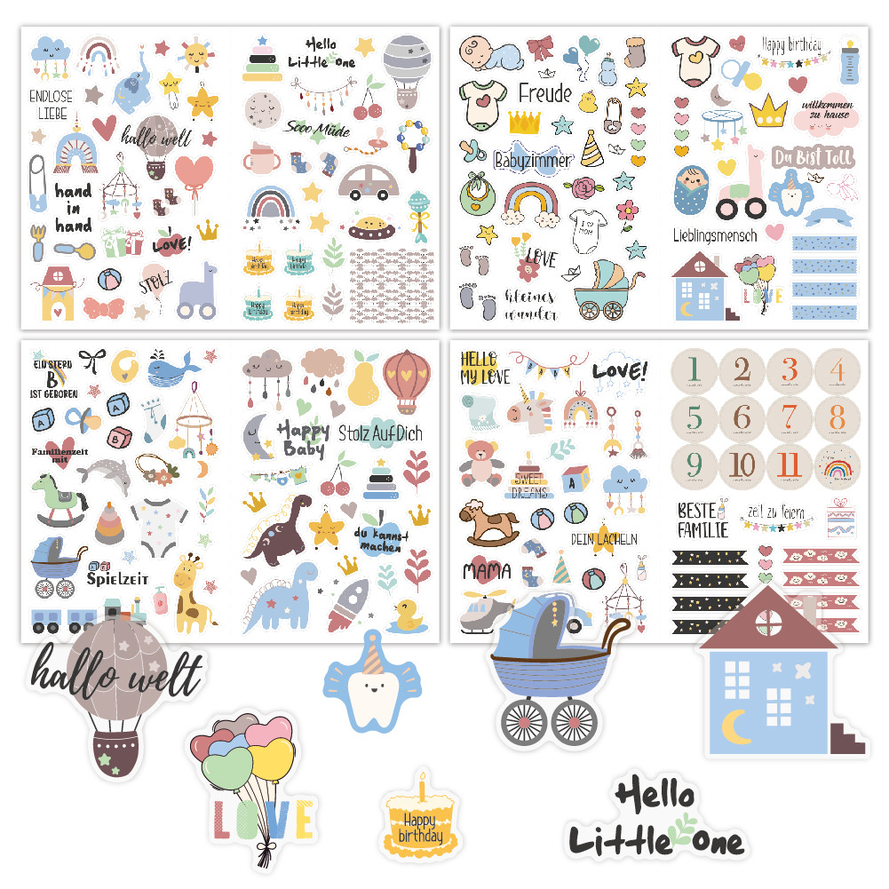 4 sheets/pack Baby Scrapbook S – обзор и цена Art Craft 6 Year Old
