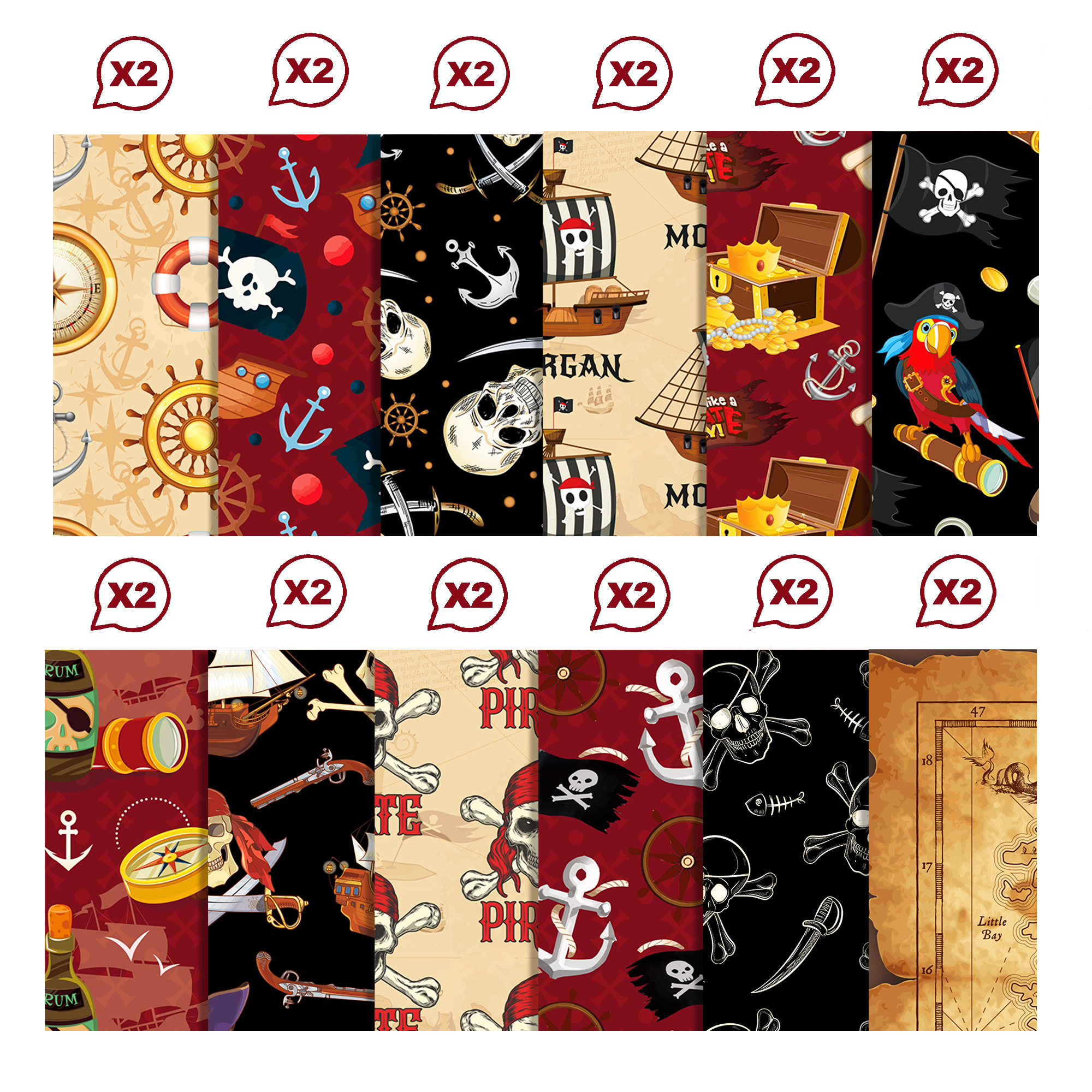 24pcs European Pirate Theme DI – обзор и цена Art Craft In Paper