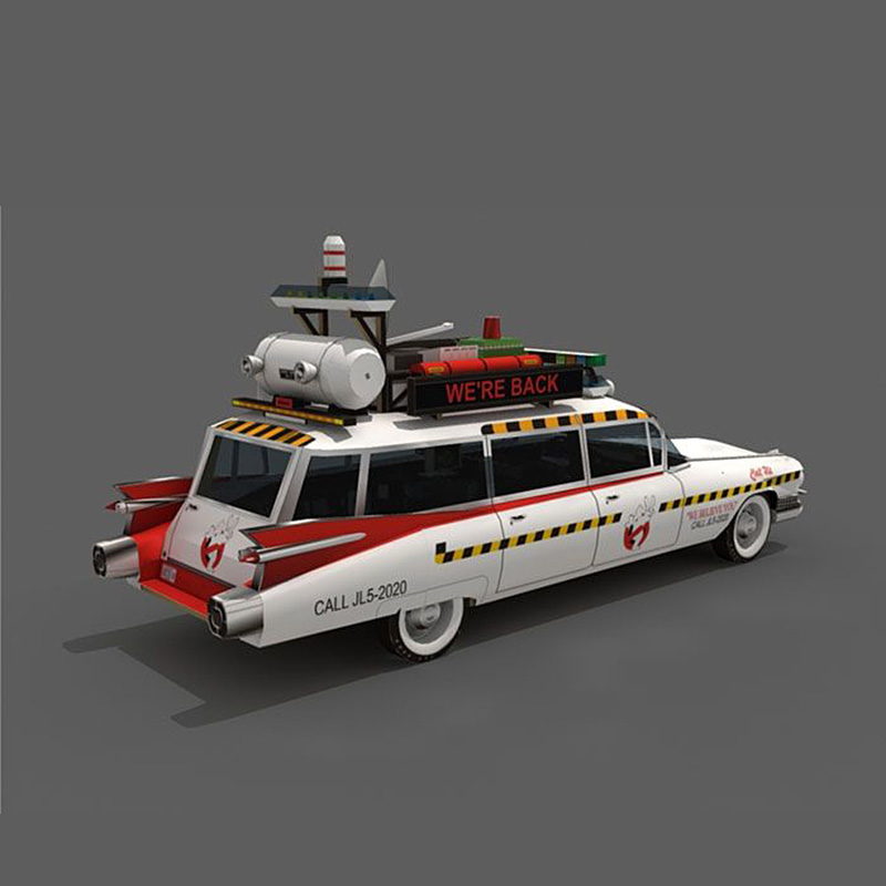 Ghostbusters Car Ecto-1A 1:20  – обзор и цена Art Craft With Cardboard