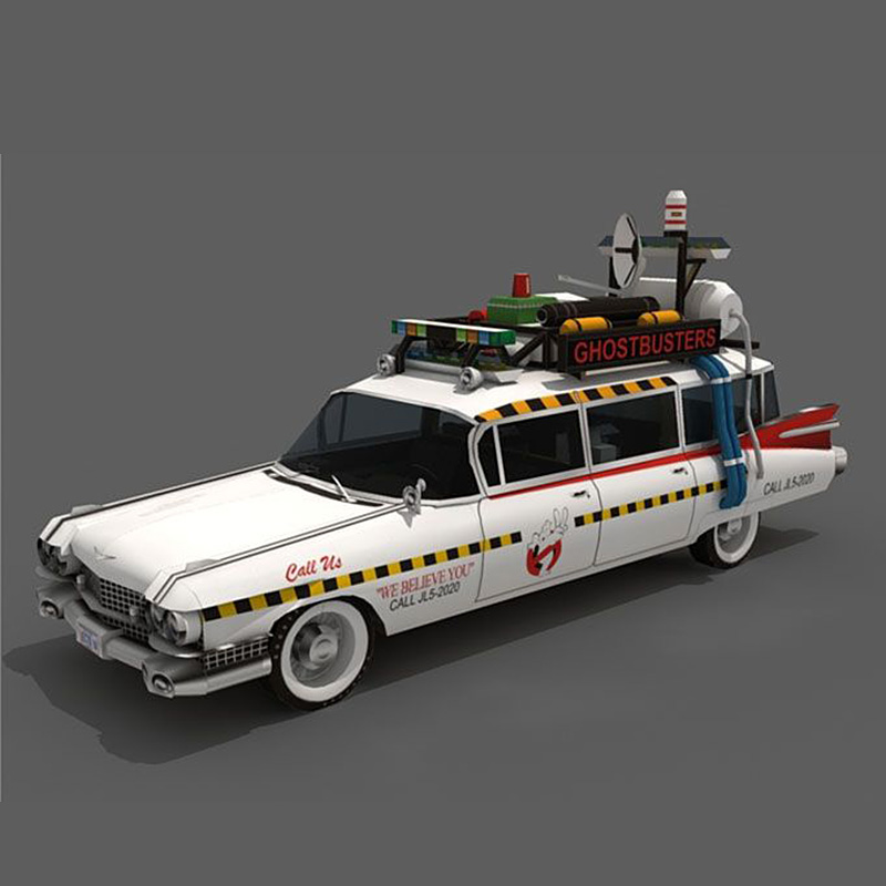 Ghostbusters Car Ecto-1A 1:20  – обзор и цена Art Craft With Cardboard