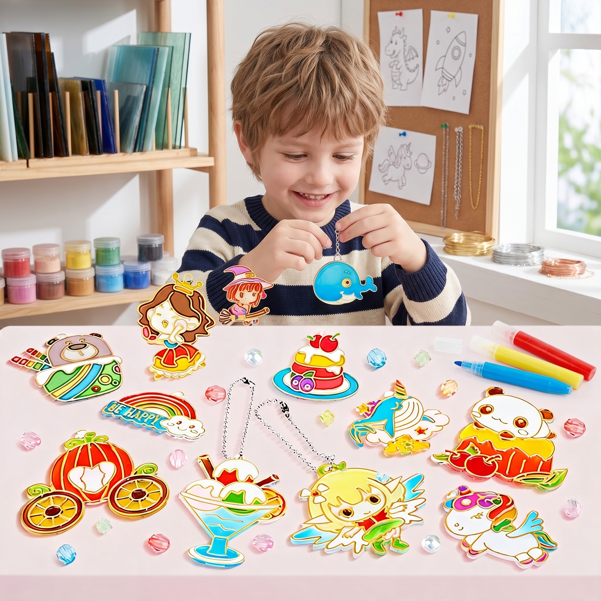DIY Crystal Gel Painting Kit C – обзор и цена Art Craft Kits For Kids