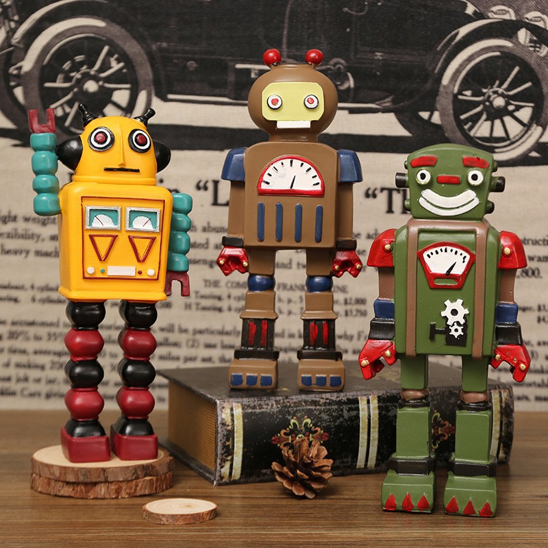 Cartoon Robot Statue Ornaments – обзор и цена Art Craft Robot