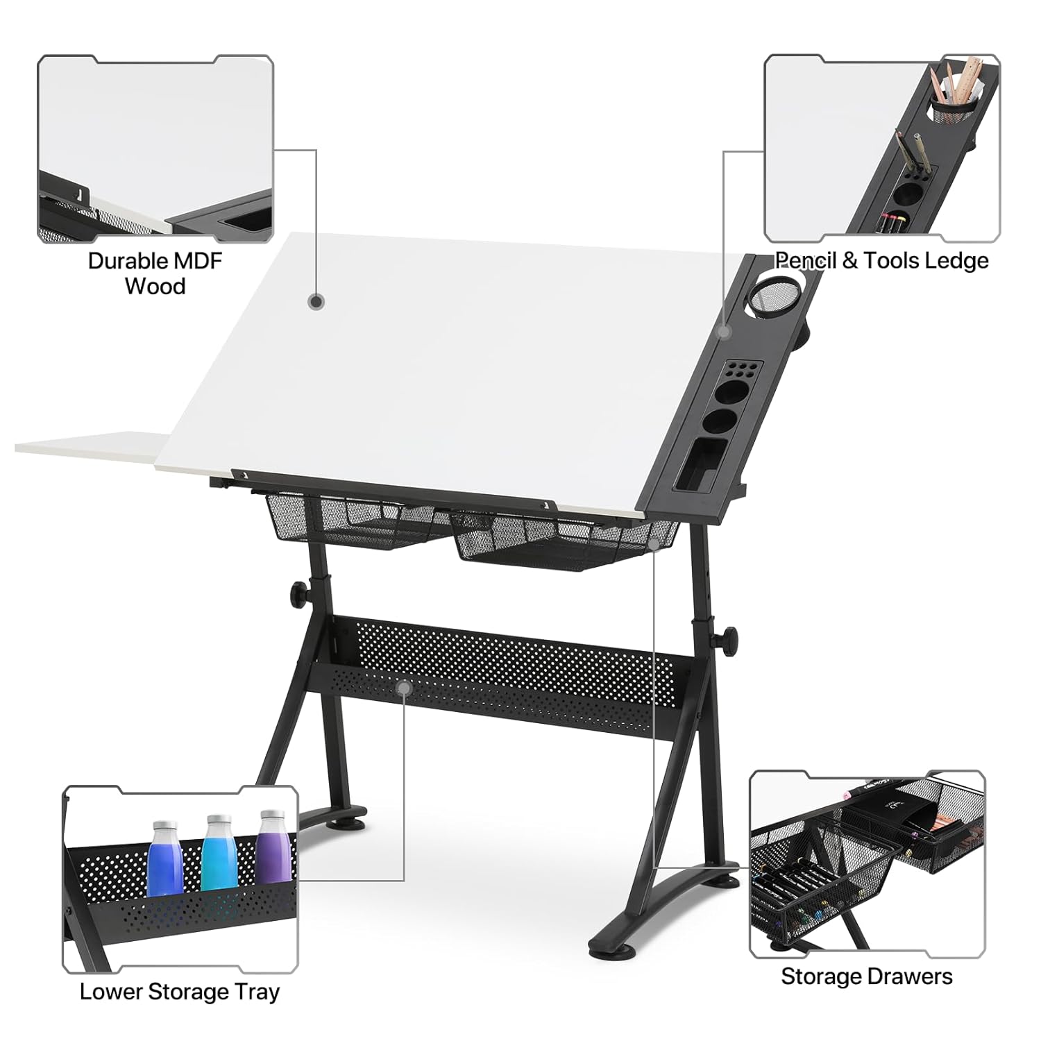 Adjustable Drafting Desk with  – обзор и цена Art & Craft Teacher