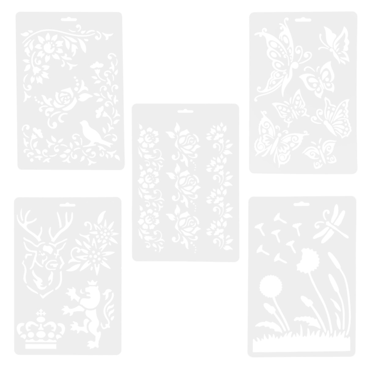 5pcs Painting Templates Reusab – обзор и цена Art Craft Class
