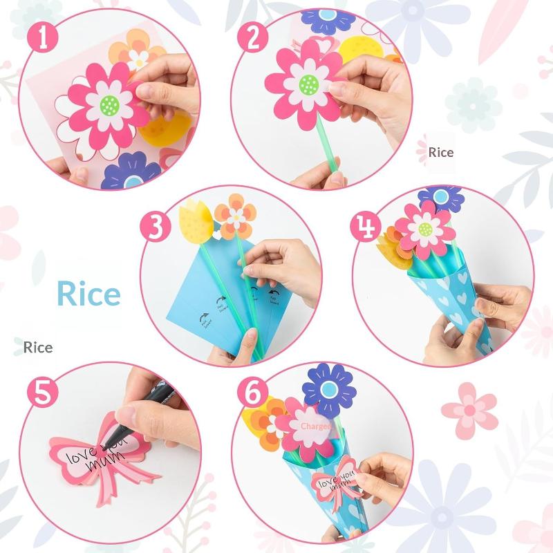 12Pcs Flower Bouquet Craft Kit – обзор и цена Art Craft Mother'S Day