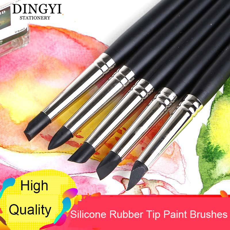 5pcs Silicone Rubber Tip Paint – обзор и цена Gouache Paint Set