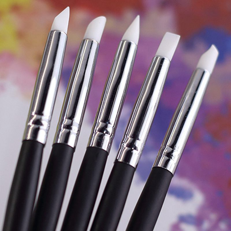 5pcs Silicone Rubber Tip Paint – обзор и цена Gouache Paint Set