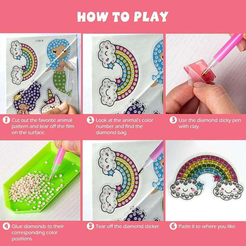 Make Diamond Stickers Kids 5D  – обзор и цена Art Craft Ideas For Kids