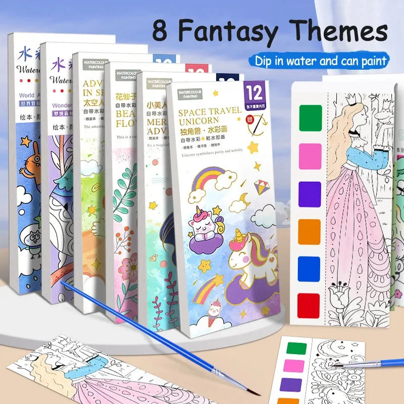 Portable Watercolor Book Set - – обзор и цена Gouache Paint Set