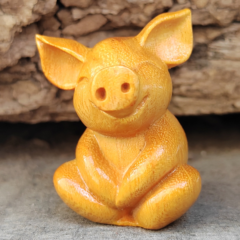 Wooden Carved Cartoon Cute Luc – обзор и цена Art Craft Simple