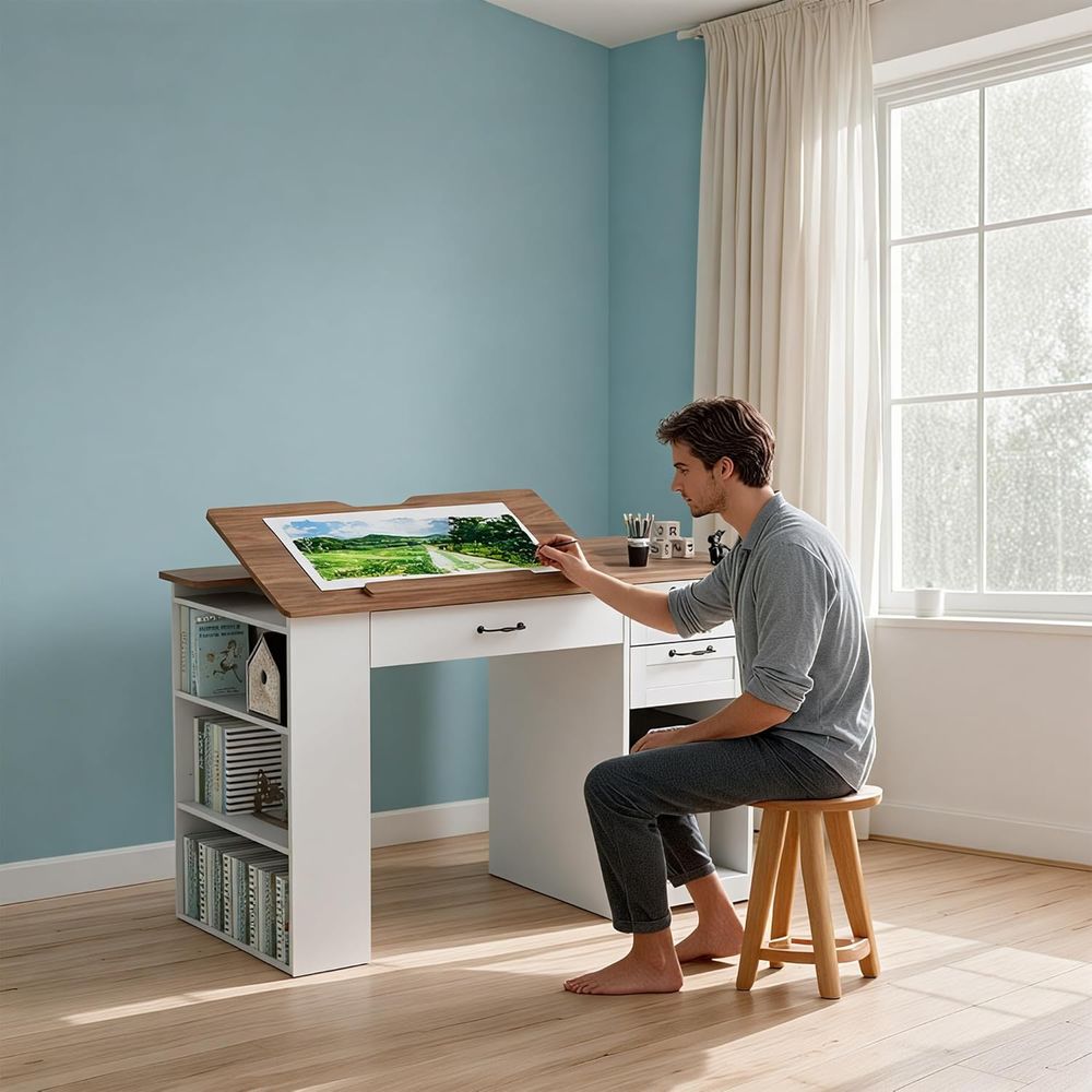 Adjustable Art Desk with Stora – обзор и цена Art Craft And