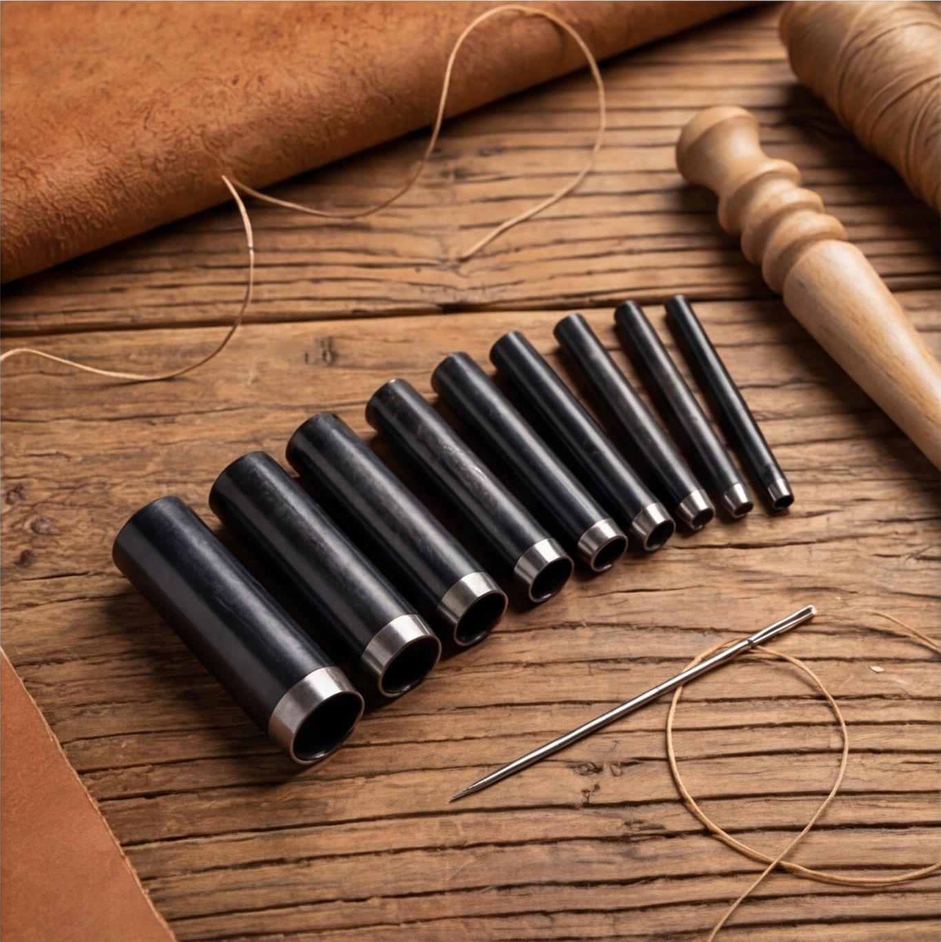 A49 DIY Leatherworking round C – обзор и цена Leather Tooling Kit