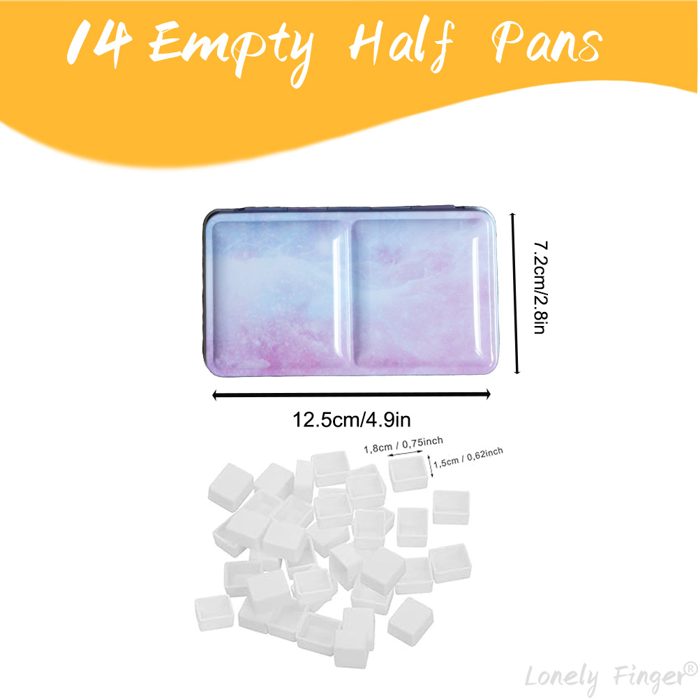 Empty Watercolor Palette Tin S – обзор и цена Gouache Paint Set