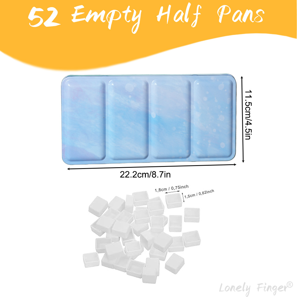 Empty Watercolor Palette Tin S – обзор и цена Gouache Paint Set