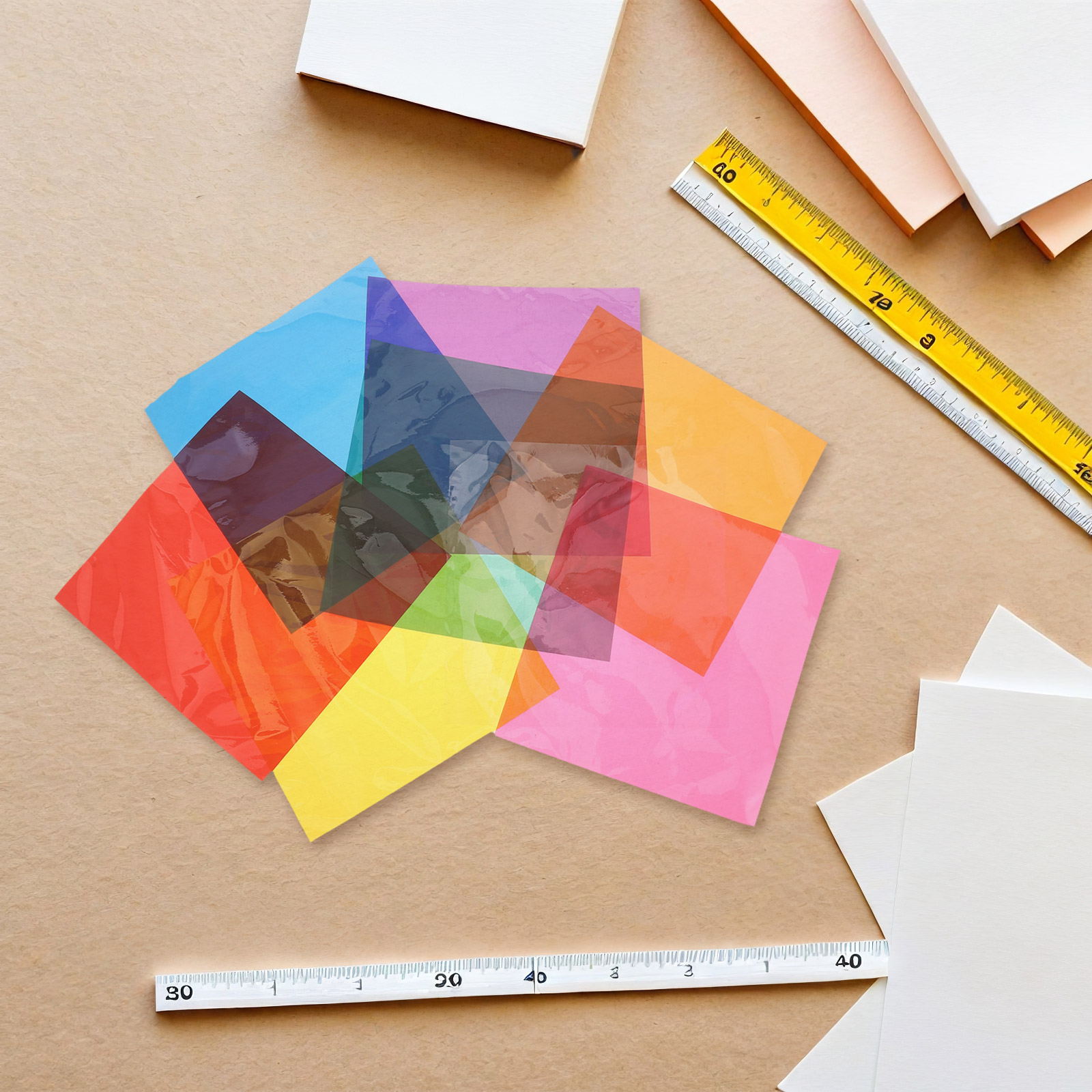 90Pcs Multi Colored Cellophane – обзор и цена Art Craft In Paper