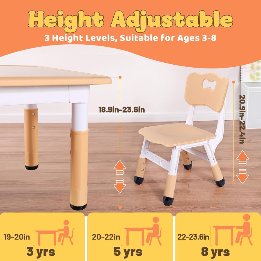 Table and 4 Chairs Set for Age – обзор и цена Art Craft Class