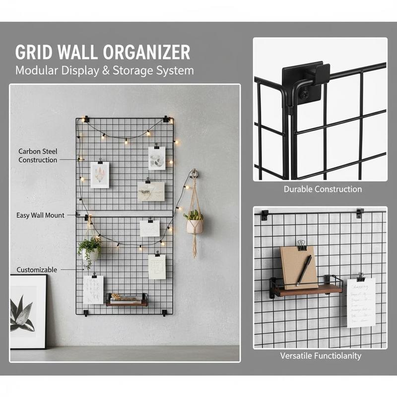 3 Packs Grid Wall Panels, 2 x  – обзор и цена Art Craft Display
