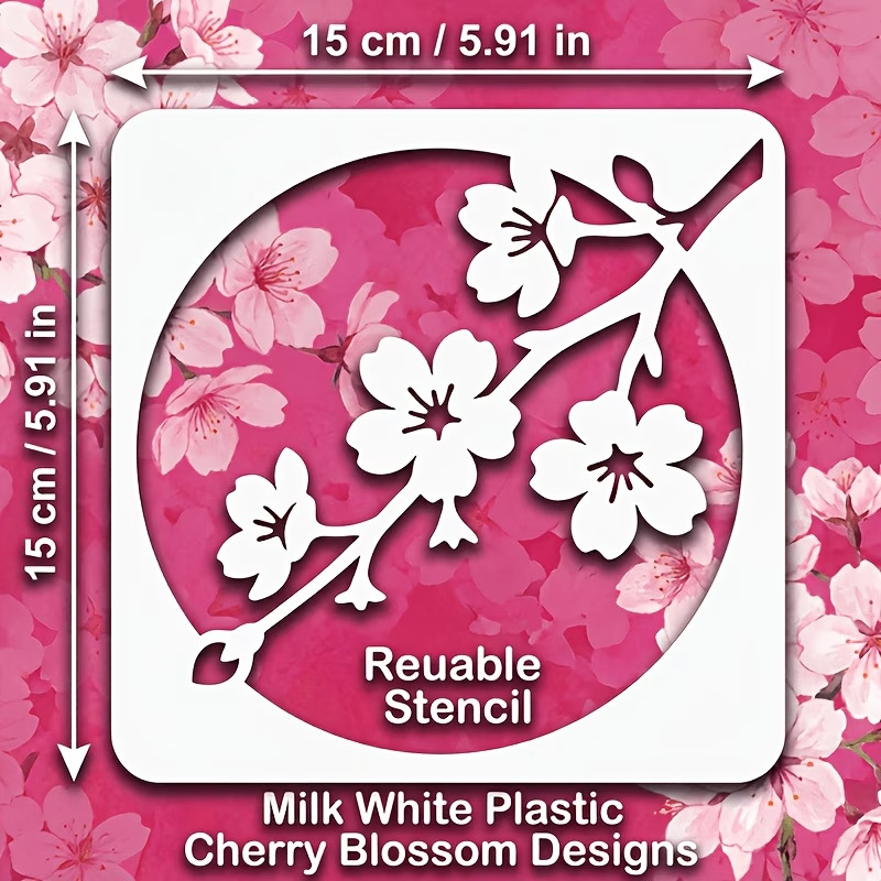 4PCS Japanese Cherry Blossom S – обзор и цена Art Craft Template