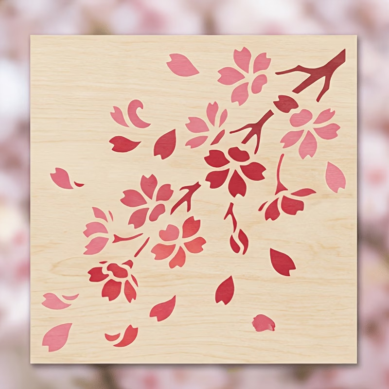 4PCS Japanese Cherry Blossom S – обзор и цена Art Craft Template