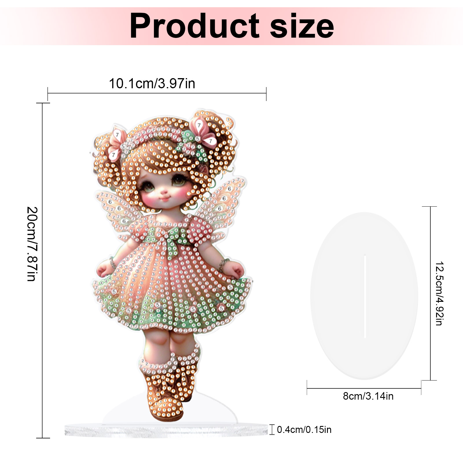 Irregular Shape Pink Doll Diam – обзор и цена Art Craft Display
