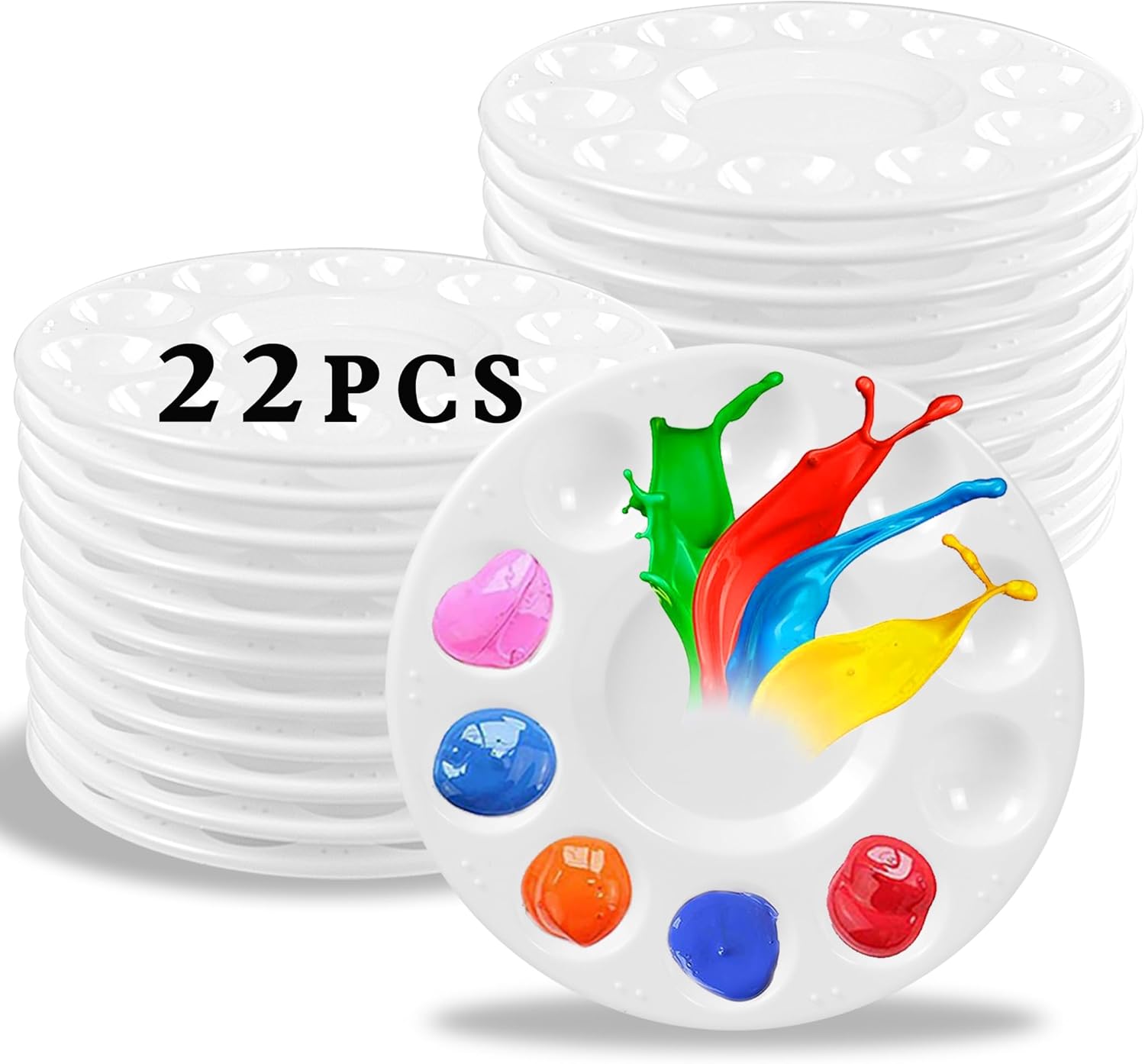22pcs Paint Palettes Plastic T – обзор и цена Art Craft Class