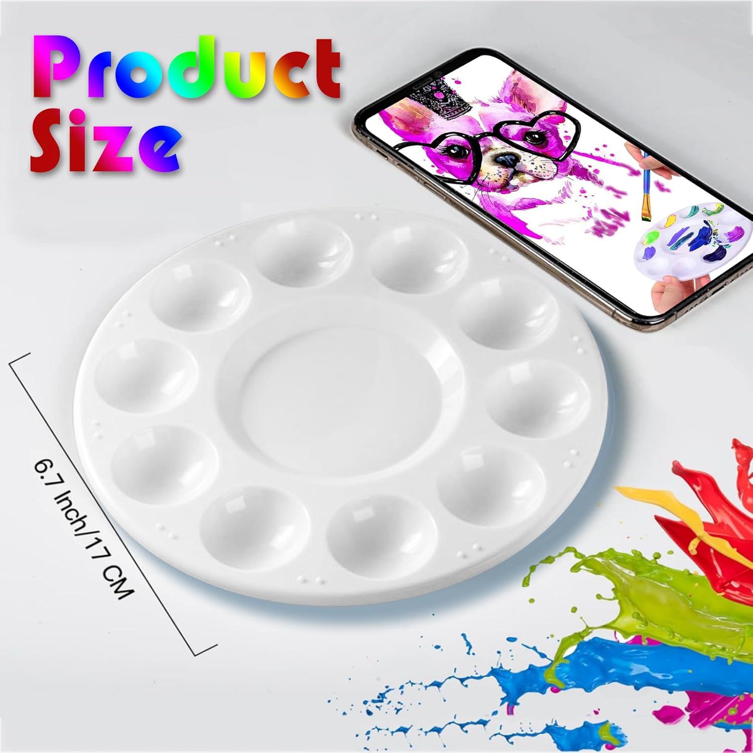 22pcs Paint Palettes Plastic T – обзор и цена Art Craft Class