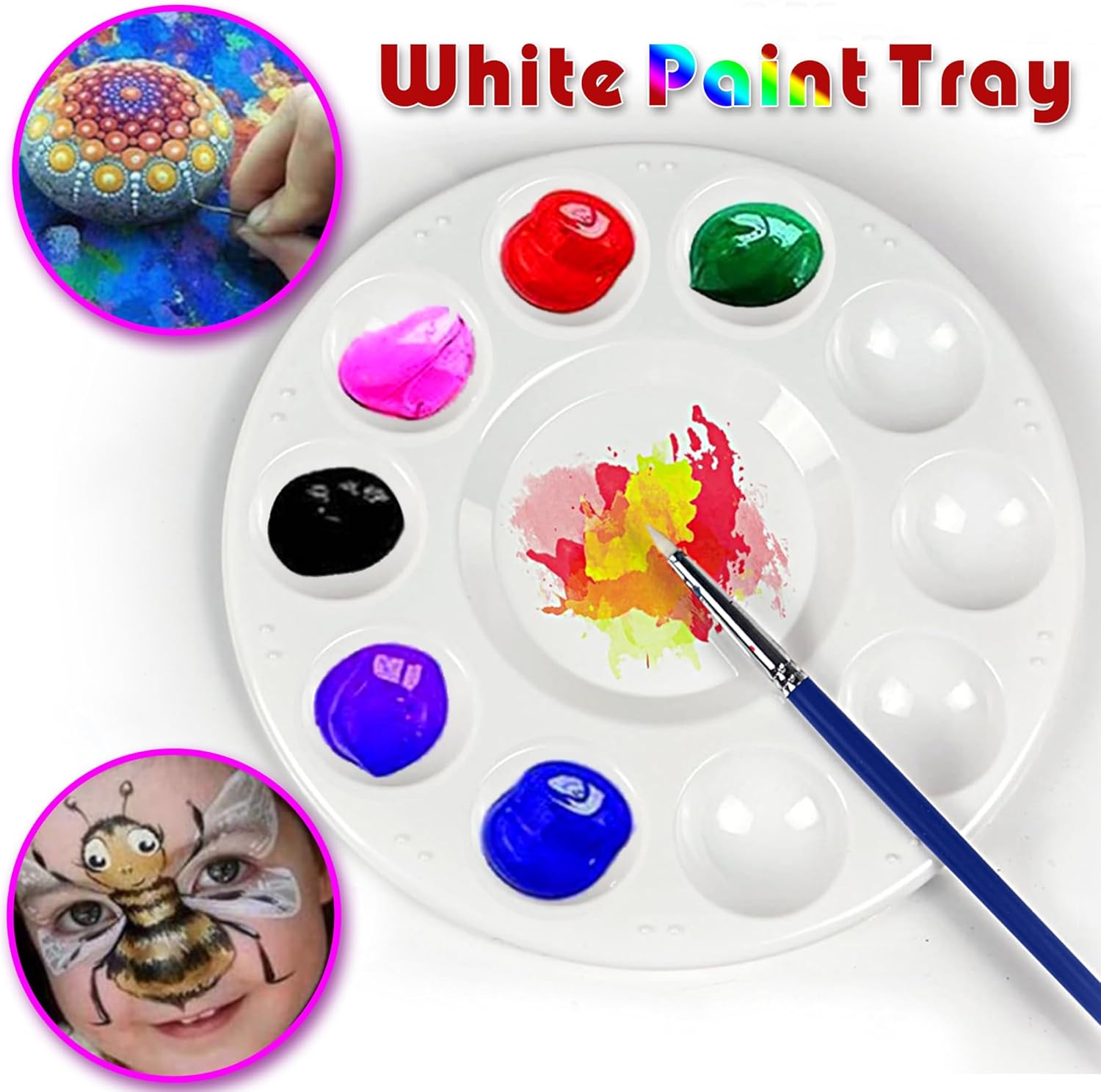 22pcs Paint Palettes Plastic T – обзор и цена Art Craft Class