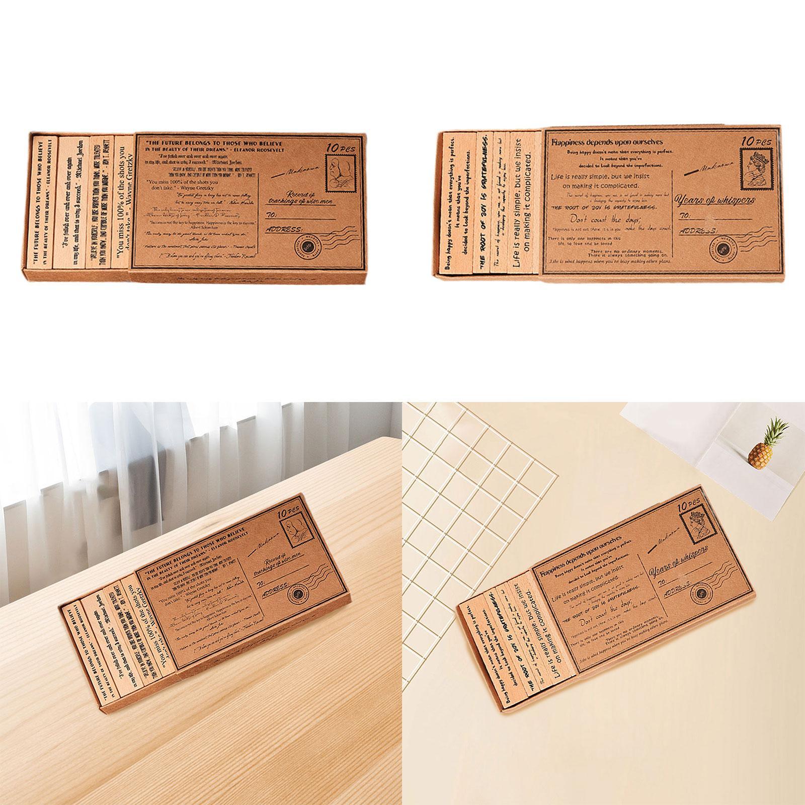 Wooden Stamp Set Handcraft Dec – обзор и цена Art Craft Quotes