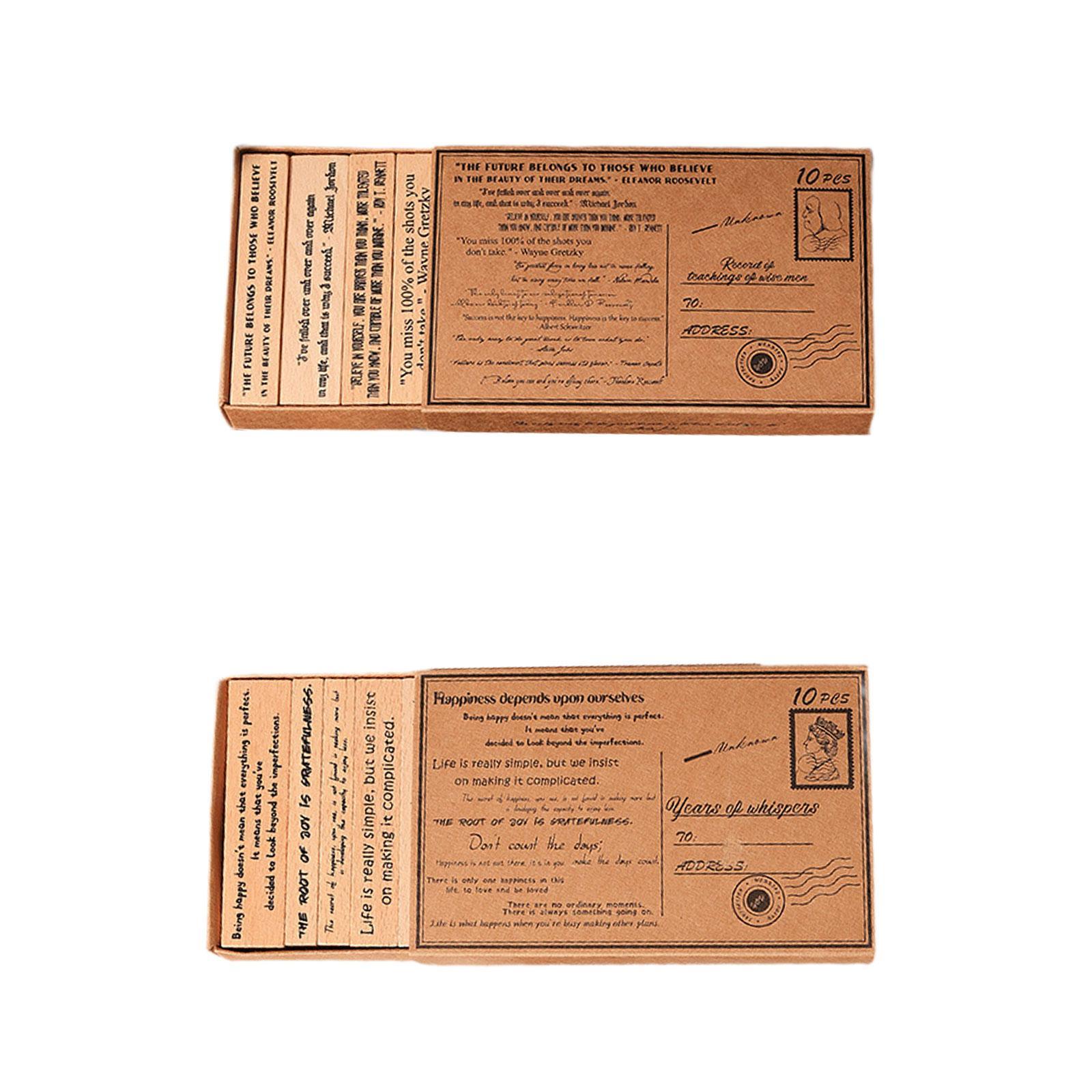 Wooden Stamp Set Handcraft Dec – обзор и цена Art Craft Quotes