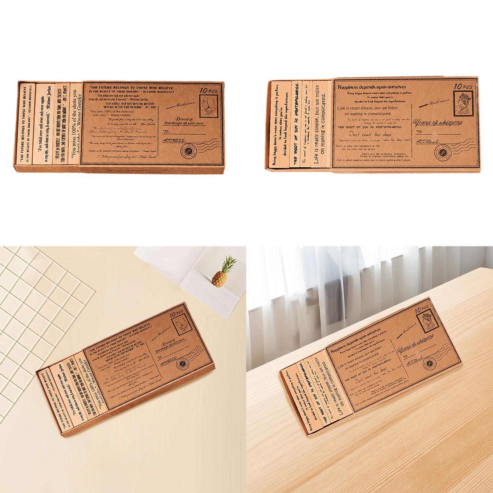 Wooden Stamp Set Handcraft Dec – обзор и цена Art Craft Quotes