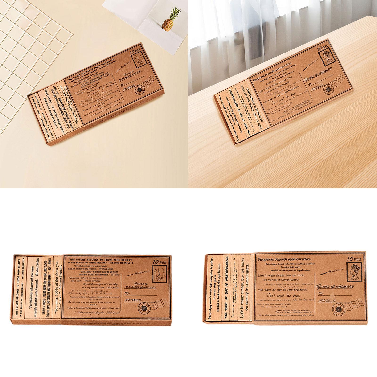 Wooden Stamp Set Handcraft Dec – обзор и цена Art Craft Quotes