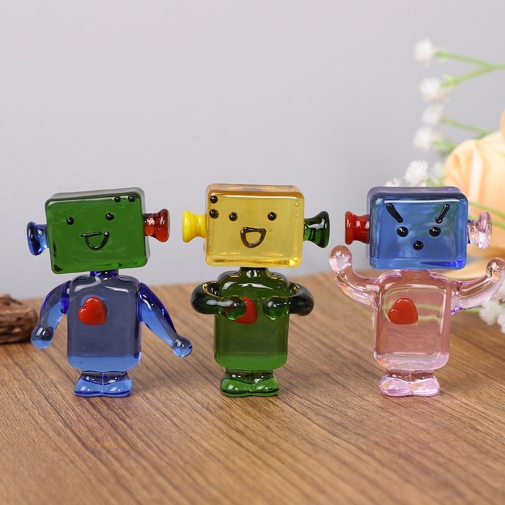 Cute Colorful Face Robot Ornam – обзор и цена Art Craft Robot