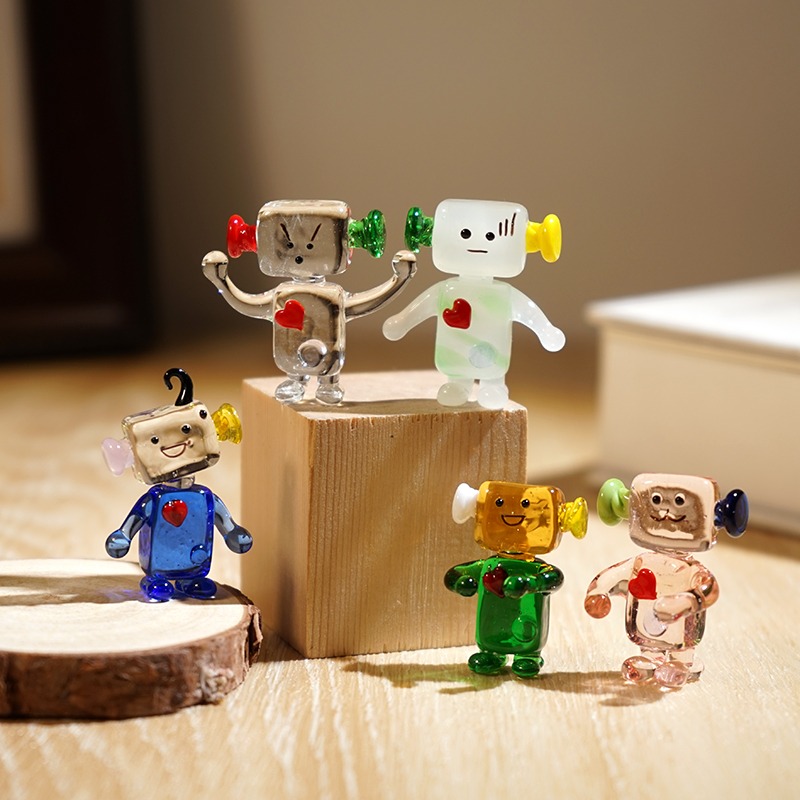 Cute Face Robot Handcrafted Gl – обзор и цена Art Craft Robot