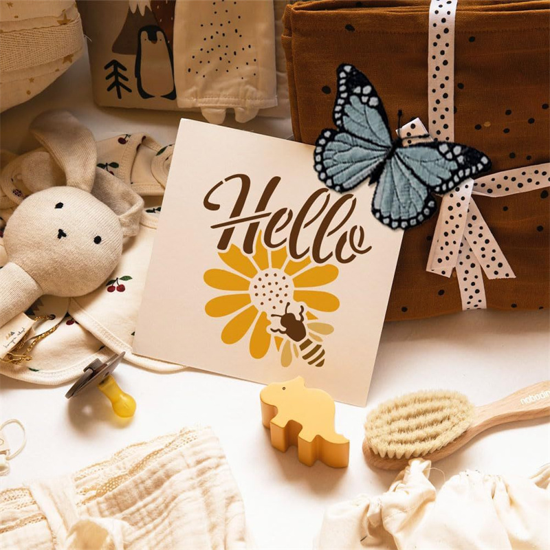 9Pcs Quotes Bee Honey Stencils – обзор и цена Art Craft Quotes