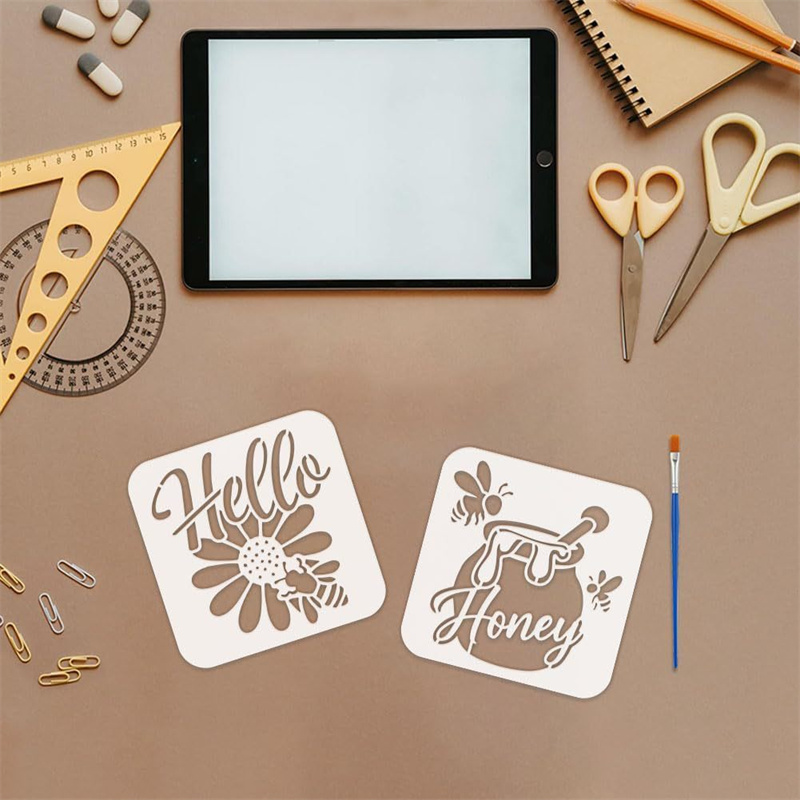 9Pcs Quotes Bee Honey Stencils – обзор и цена Art Craft Quotes
