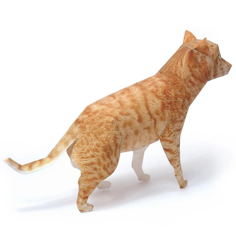 Ocicat Cat Orange Tabby Origam – обзор и цена Art Craft With Cardboard