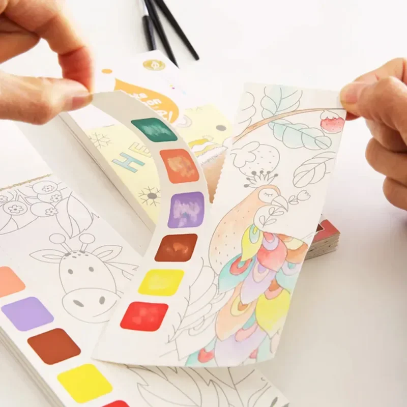 Kids Portable Watercolor Paint – обзор и цена Gouache Paint Set