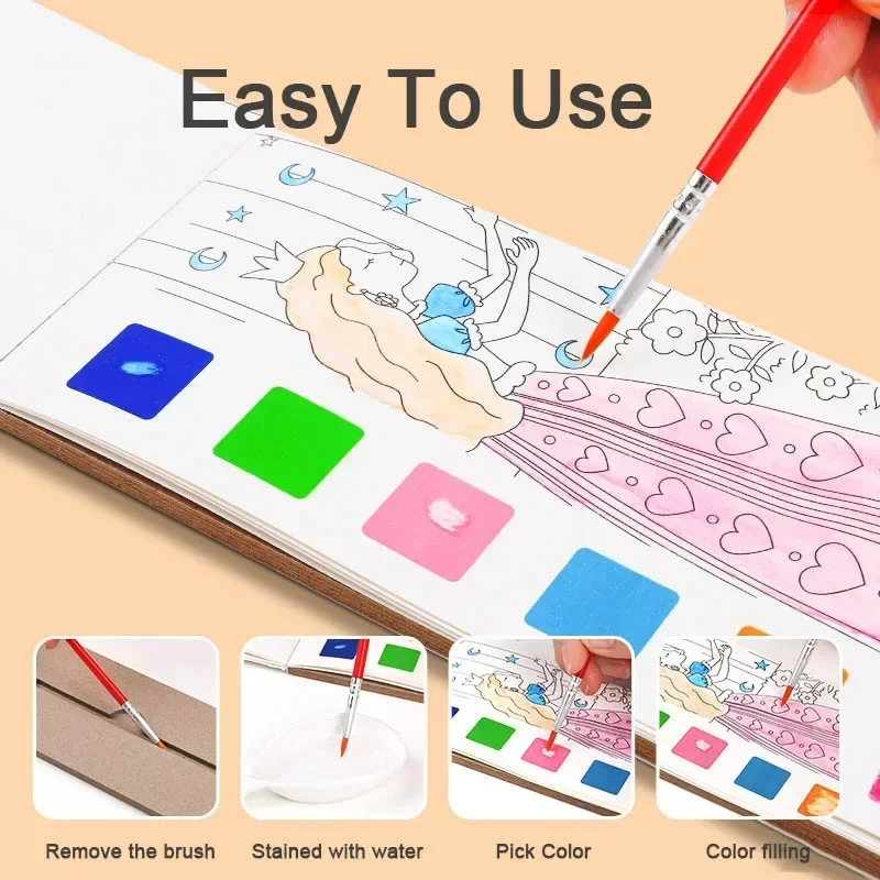 Kids Portable Watercolor Paint – обзор и цена Gouache Paint Set