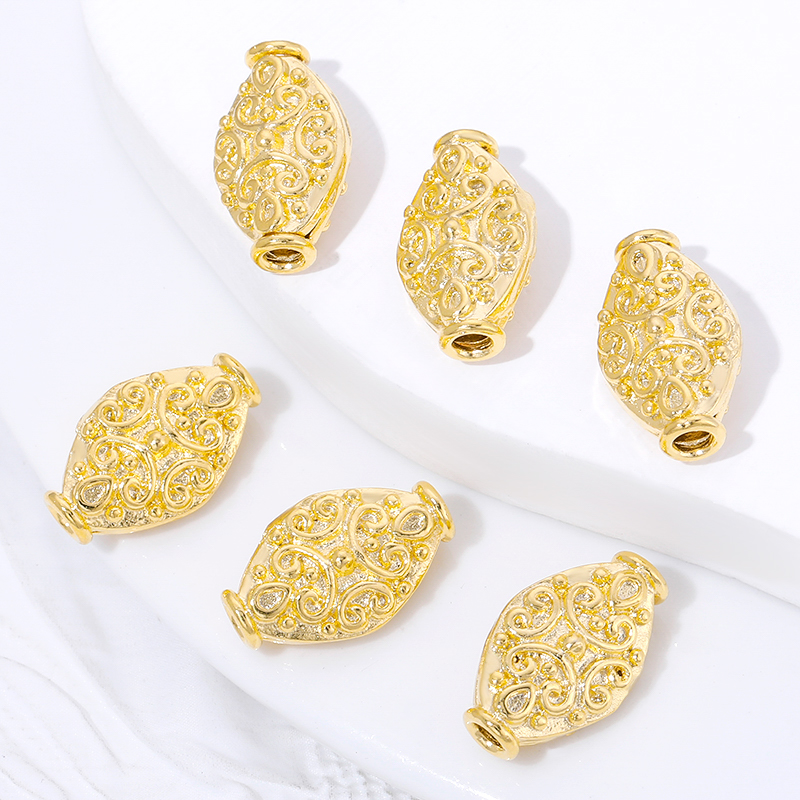 18K Gold Plated Oval Loose Bea – обзор и цена Art Craft Making